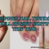 Horizontal blog banner graphic titled "Summer Nail Trends You'll Regret Skipping This Year," showcasing a three-panel collage of manicures including pastel blue polka dot nails, glassy mauve jelly nails, and shimmering pink magnetic cat-eye nails.